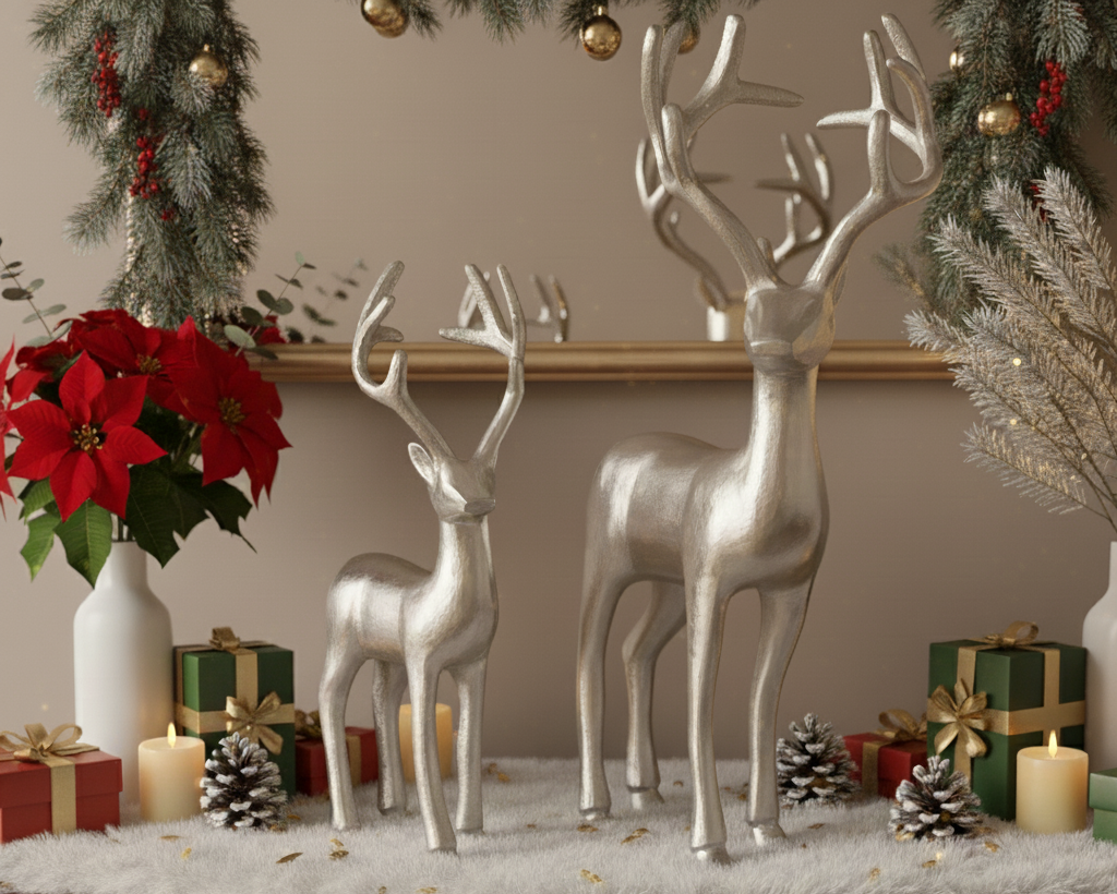Premium Design Elegant Deer Figures Set of 2 High-quality decorative figures