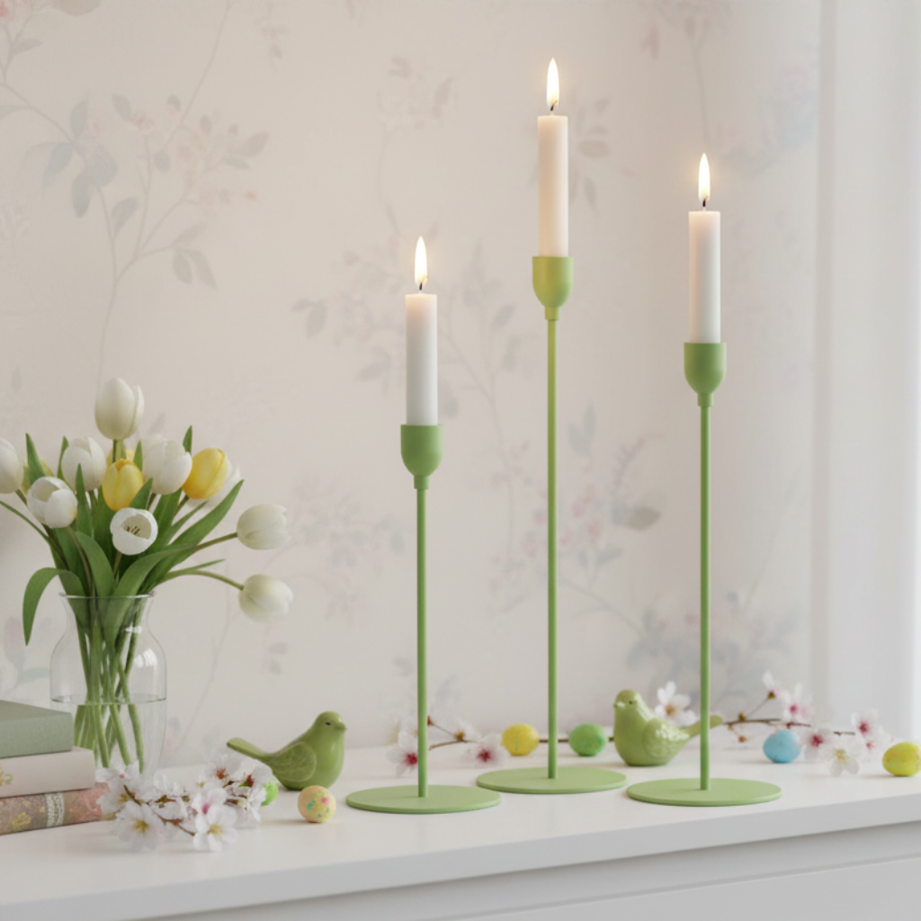 Kerzenhalter Set Malte Grace Gruen 3tlg