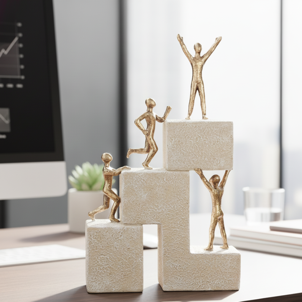 Dekofigur Erfolgsleiter Ascenso moderne Motivfigur Erfolg und Motivation