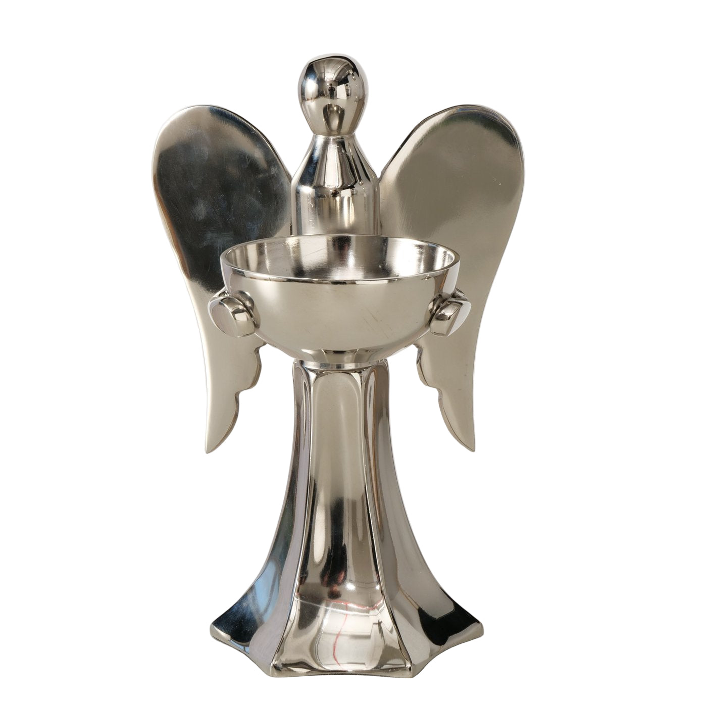 Schale Angelique Engel Deko Silber Aluminium Handarbeit