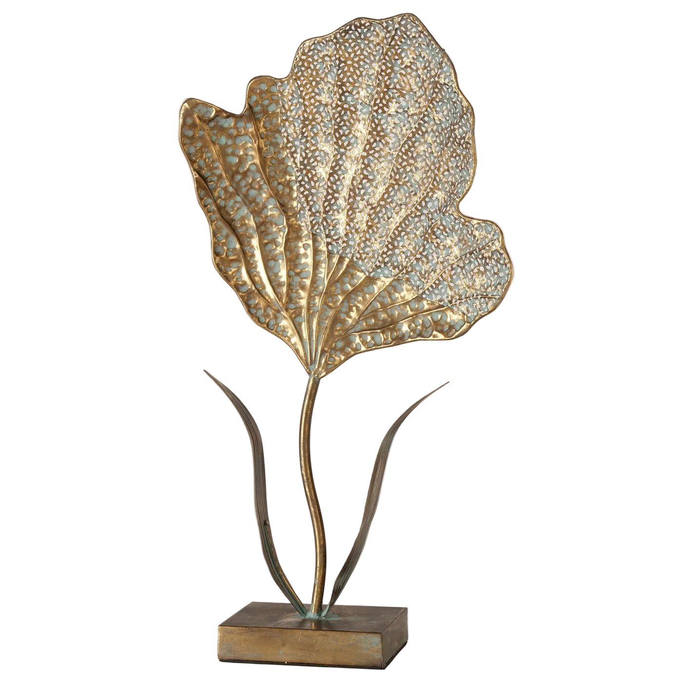 Aurelia Blattkunst Aufsteller antikgold 57,5cm
