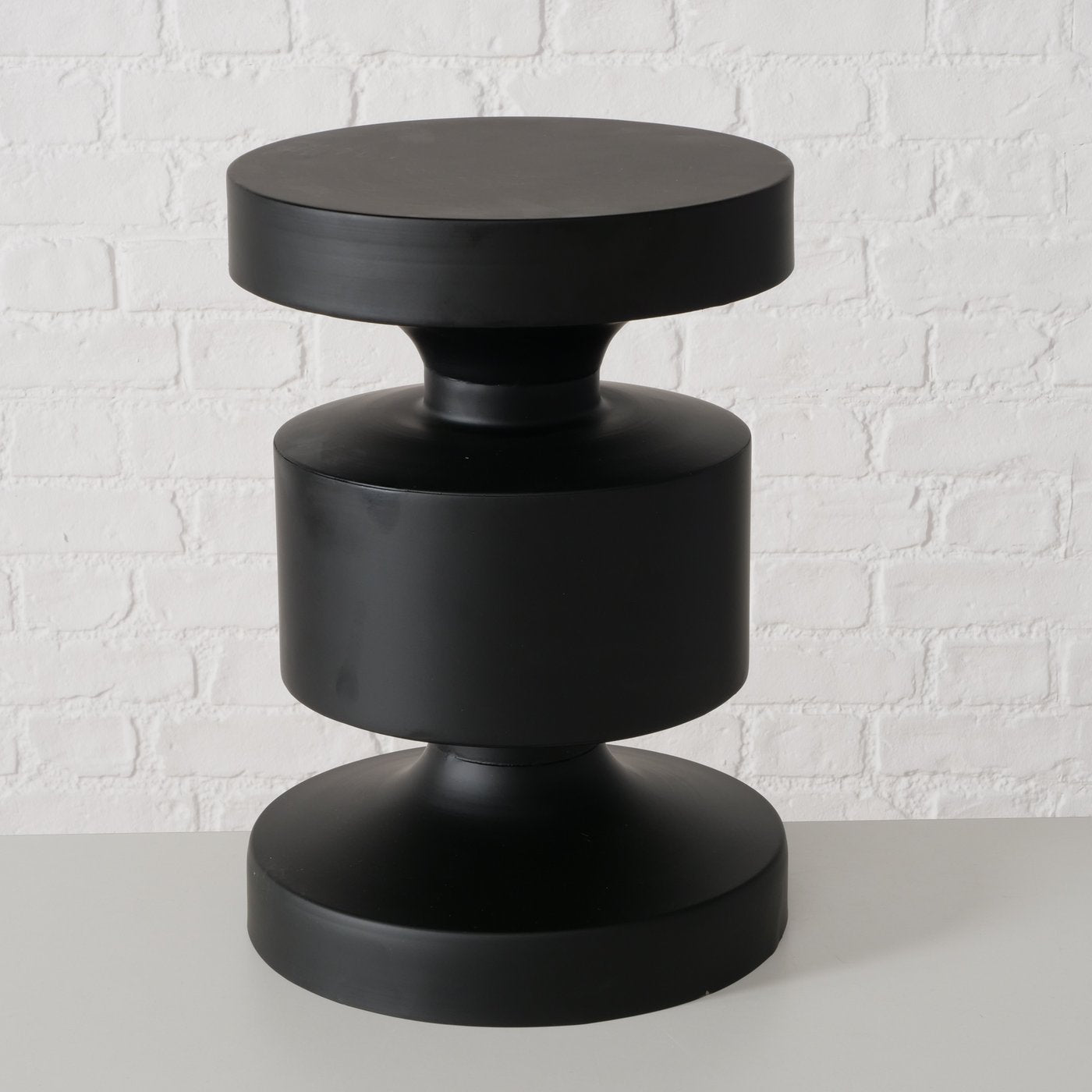 Moderner Beistelltisch Shaly aus schwarzem Metall - 40 cm