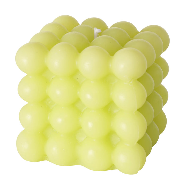 Farbenfrohes Kerzen-Set Bubble – Stimmungsvolles Licht in Gelb, Grün, Rosa