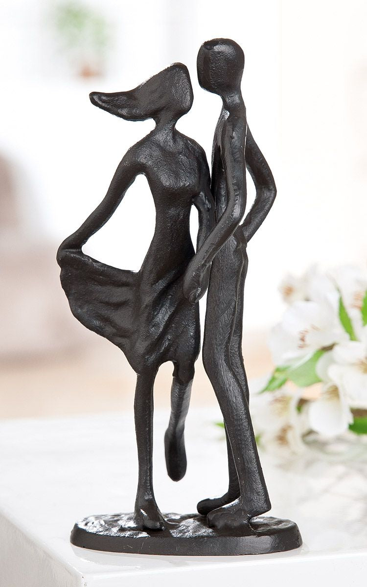 Love Dance Paar Skulptur aus Eisen