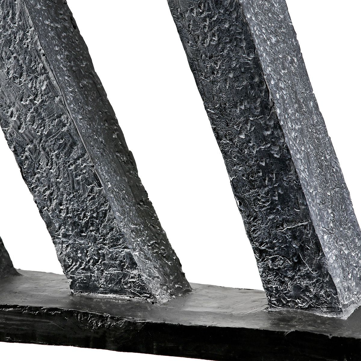 Skulptur Zielstrebiger Athlet Kunstharz Anthrazit Kupfer