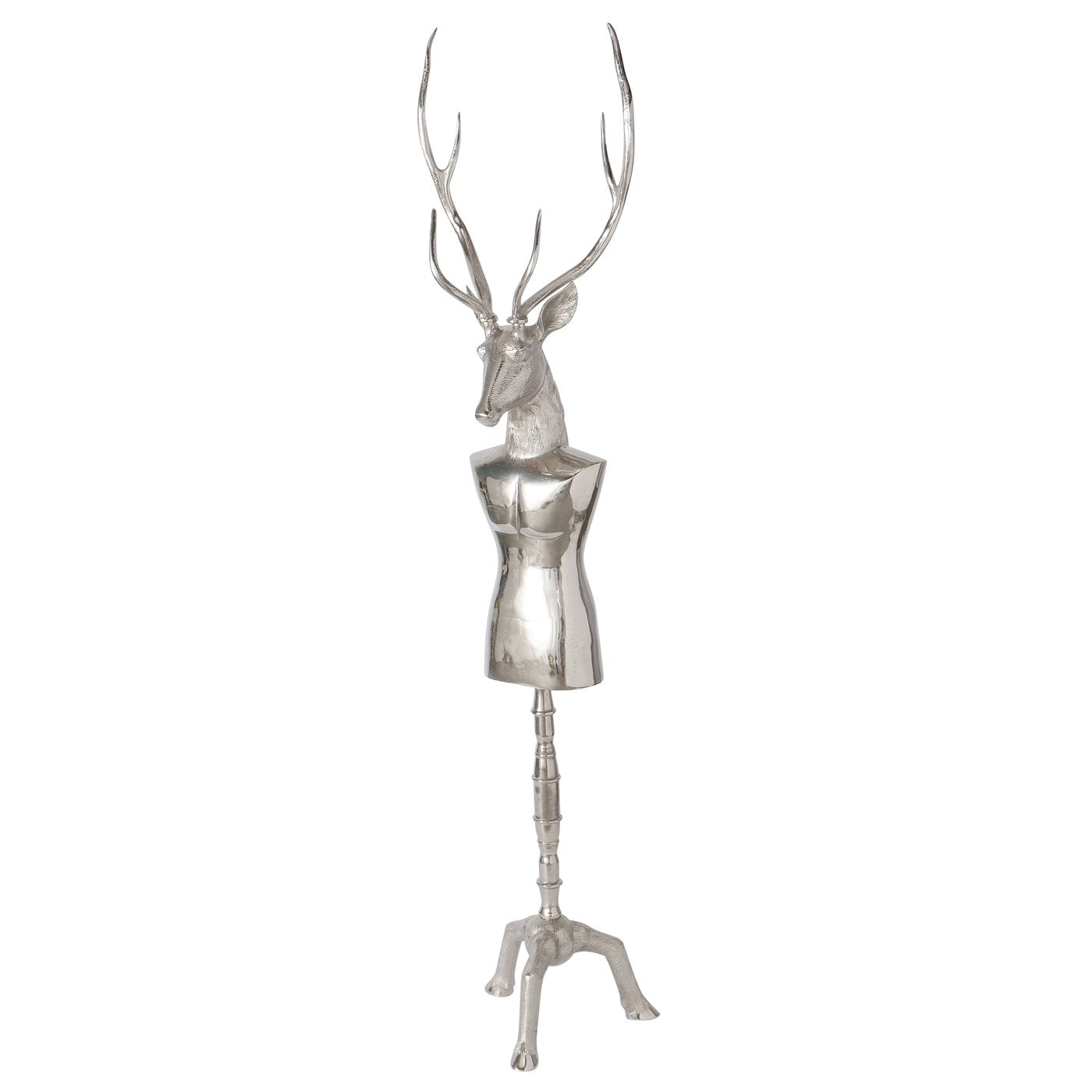 Exklusive Hirsch Garderobe im 2er-Set – Handgefertigte Designstücke aus Aluminium