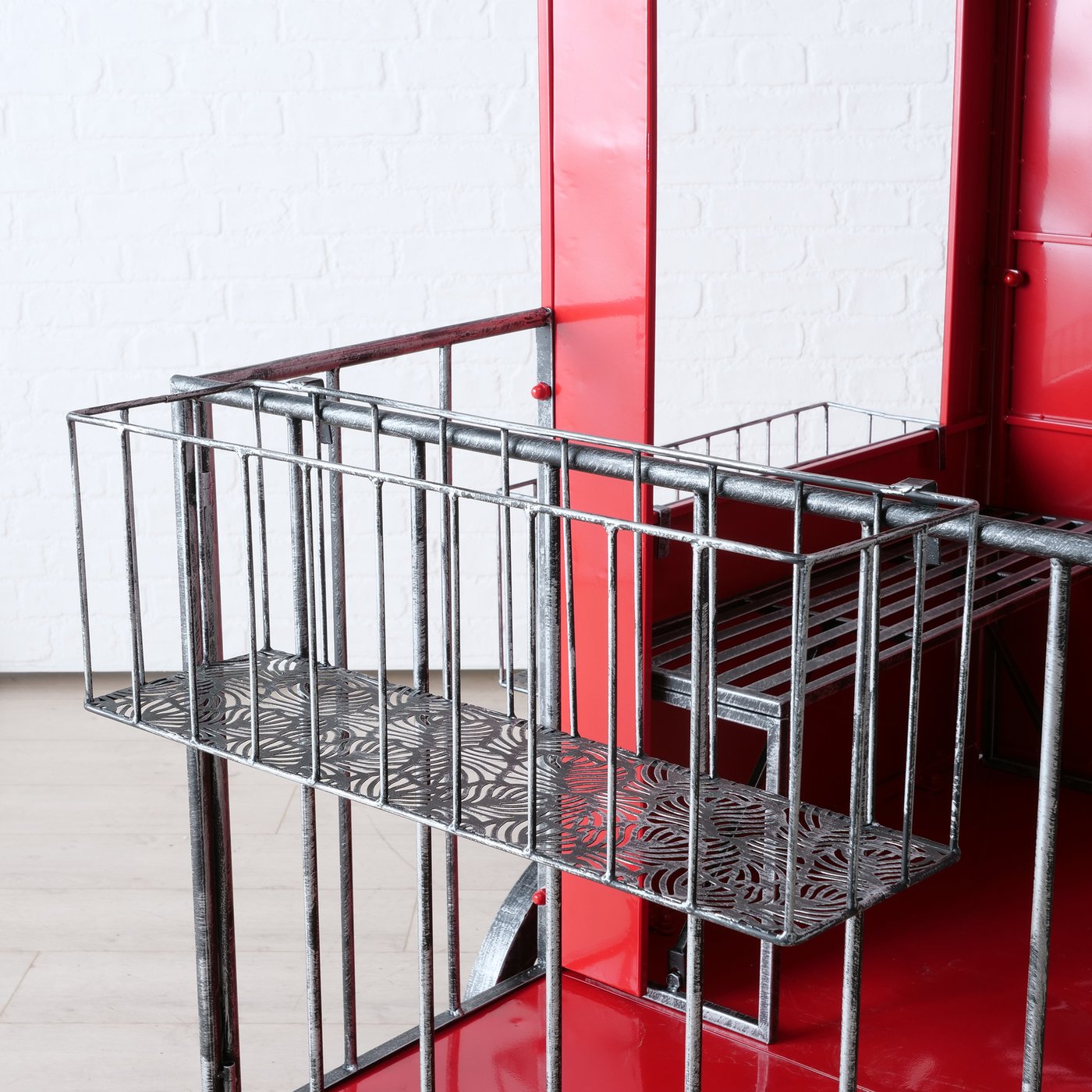 Weihnachts Dekoaufsteller Santa Express – Handgefertigte Lokomotive aus Metall