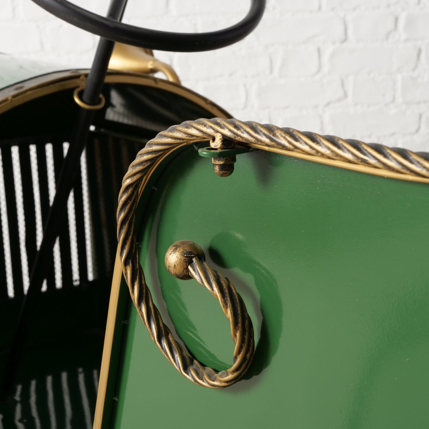 Weihnachts-Dekoaufsteller Santa’s Classic Car im 2er-Set – Nostalgischer Oldtimer aus Metall