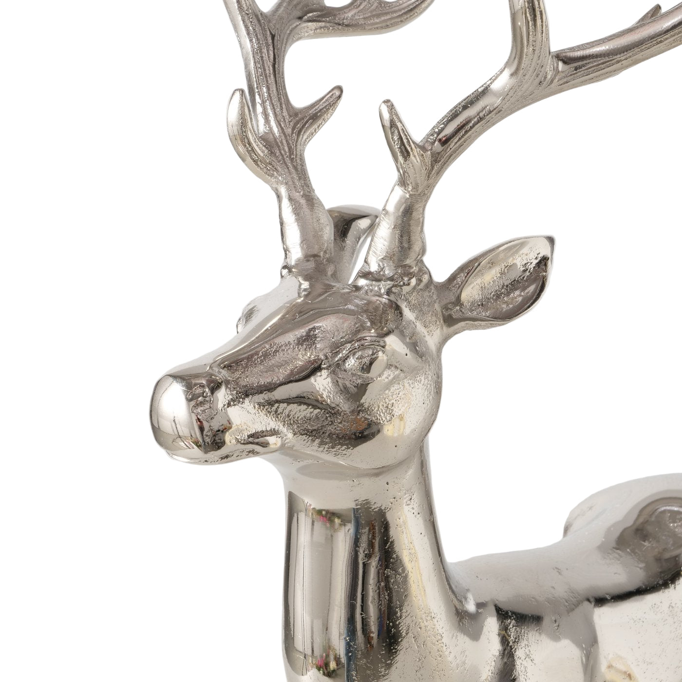 Sektkühler Hirsch mit Schlitten Silber Aluminium Vernickelt 86cm