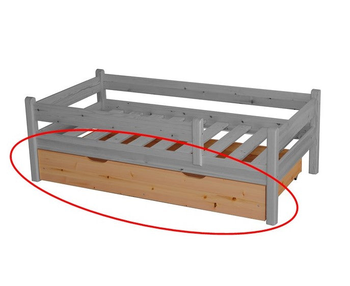 Bettkasten Markus Kinderbett 80x160cm | Kiefer Massivholz | Naturholz | 100% Bio-Bett