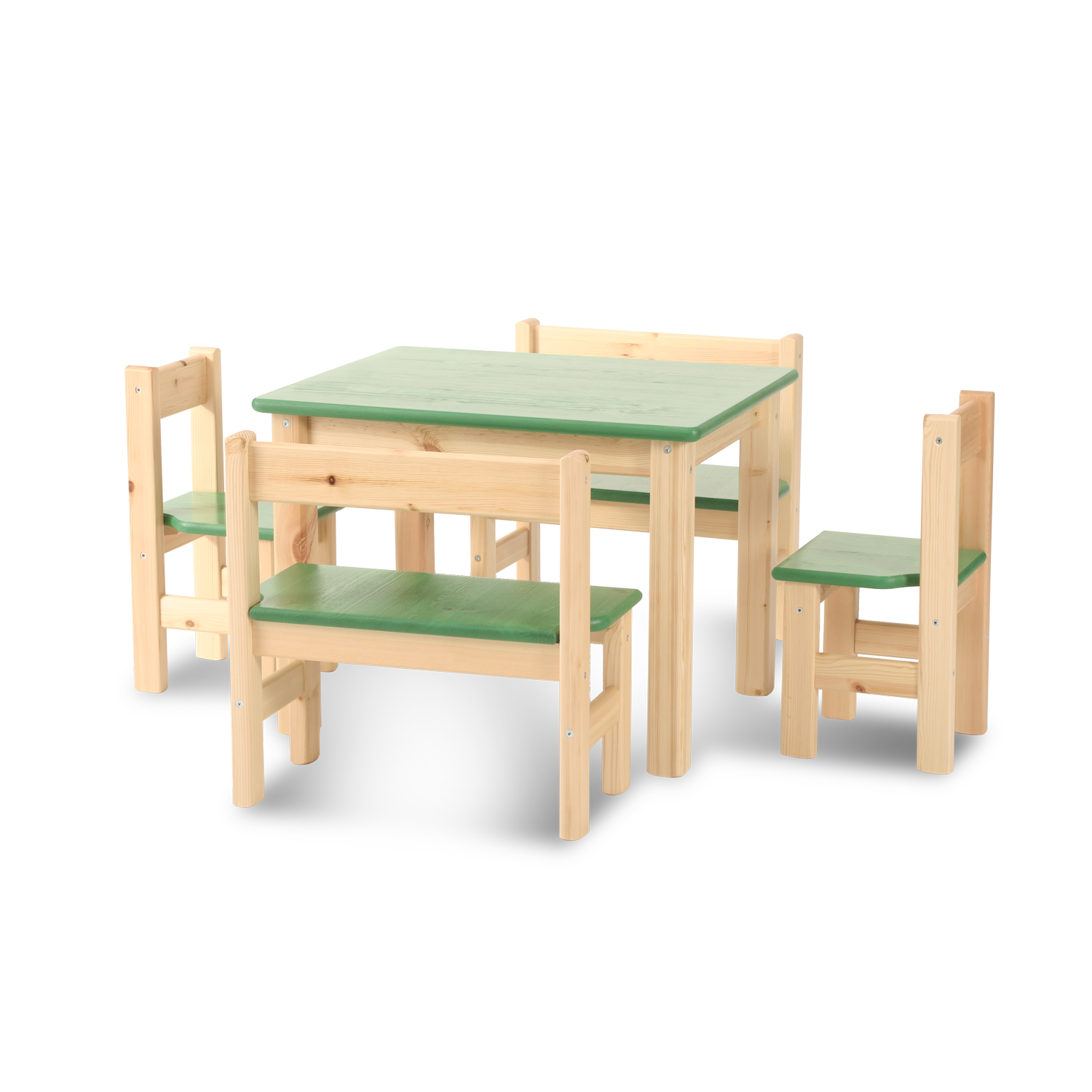 Leo Kinder Tisch | Spieltisch | Kiefer Massivholz | 100% Bio Massivholz