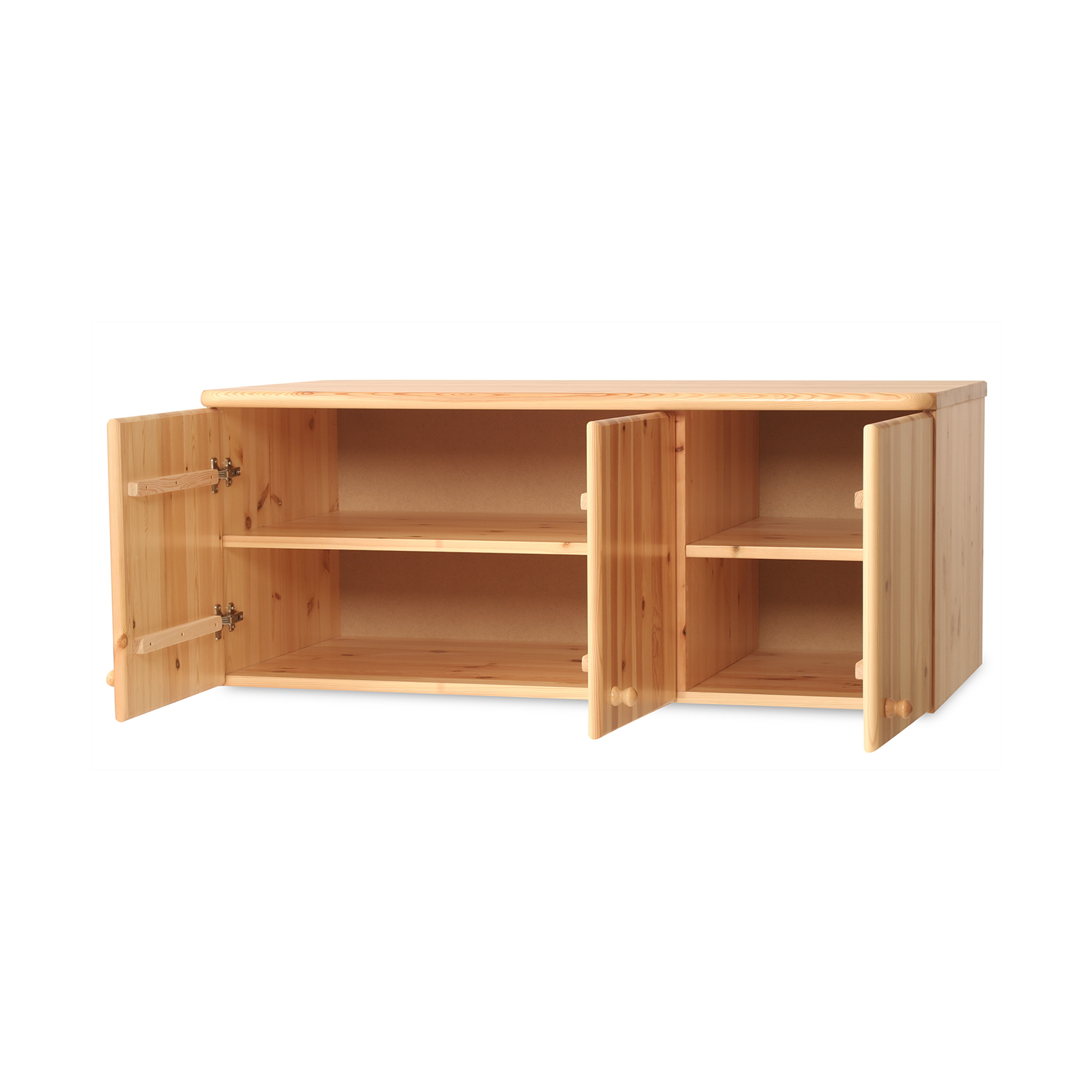 Claudia Kleiderschrank Aufsatz | 3-Türig | 100% Bio Kiefer Massivholz