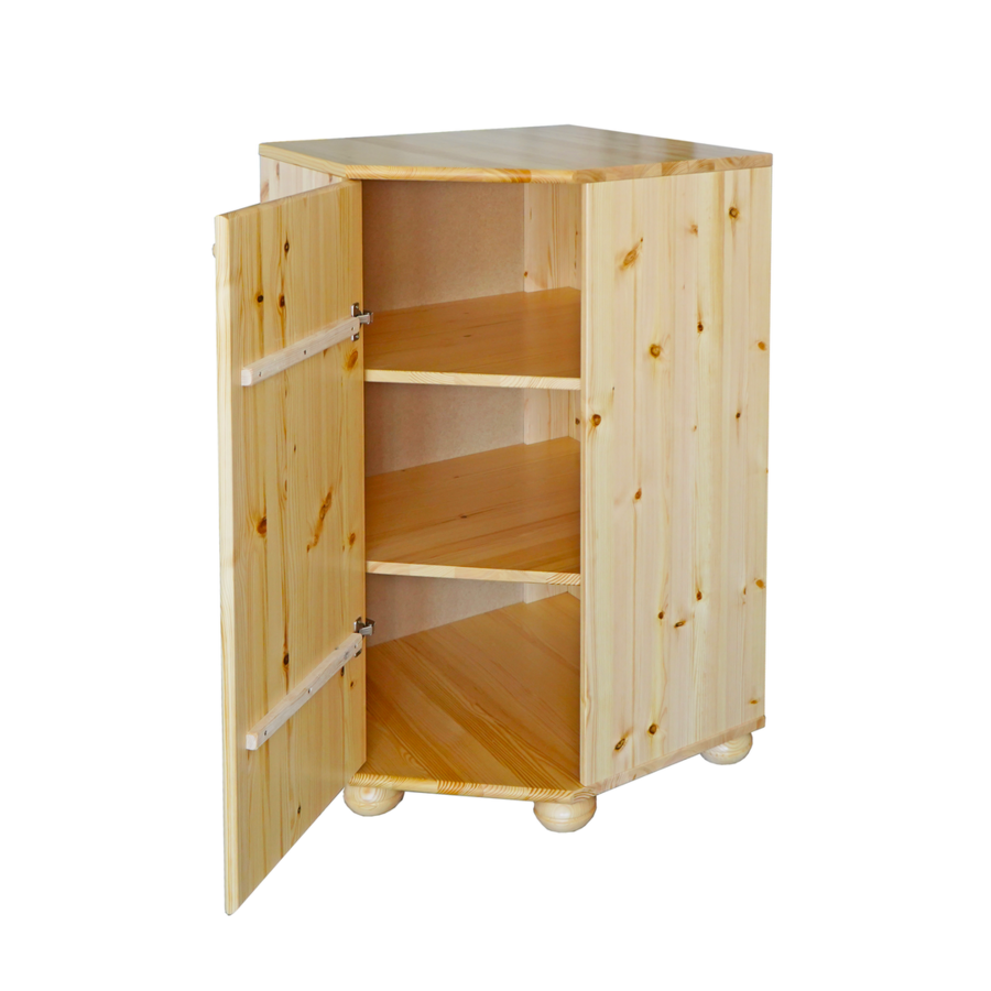 Anika Kiefer Massivholz Eck-Kommode | 100% Bio Kiefer