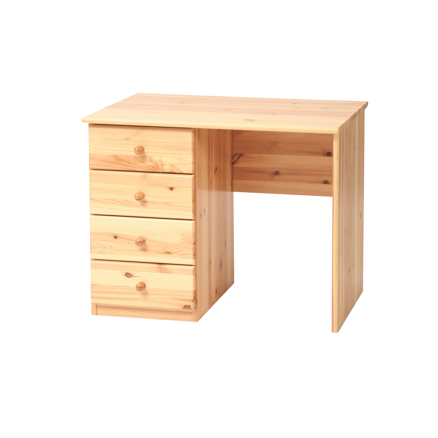 Marcus Schreibtisch 92/110er | 4-Schubladen | 100% Bio Kiefer Massivholz