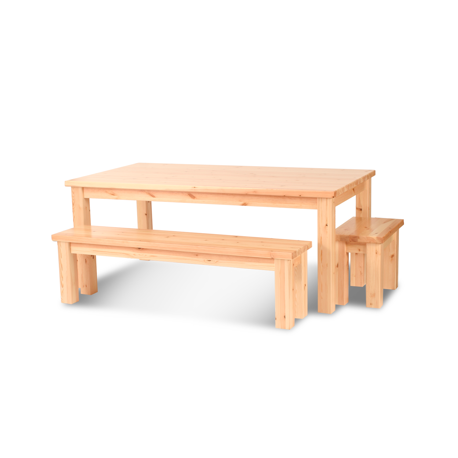 Vanessa Stuhl / Essbank 60-95-135-165 cm | 100% Bio Kiefer Massivholz