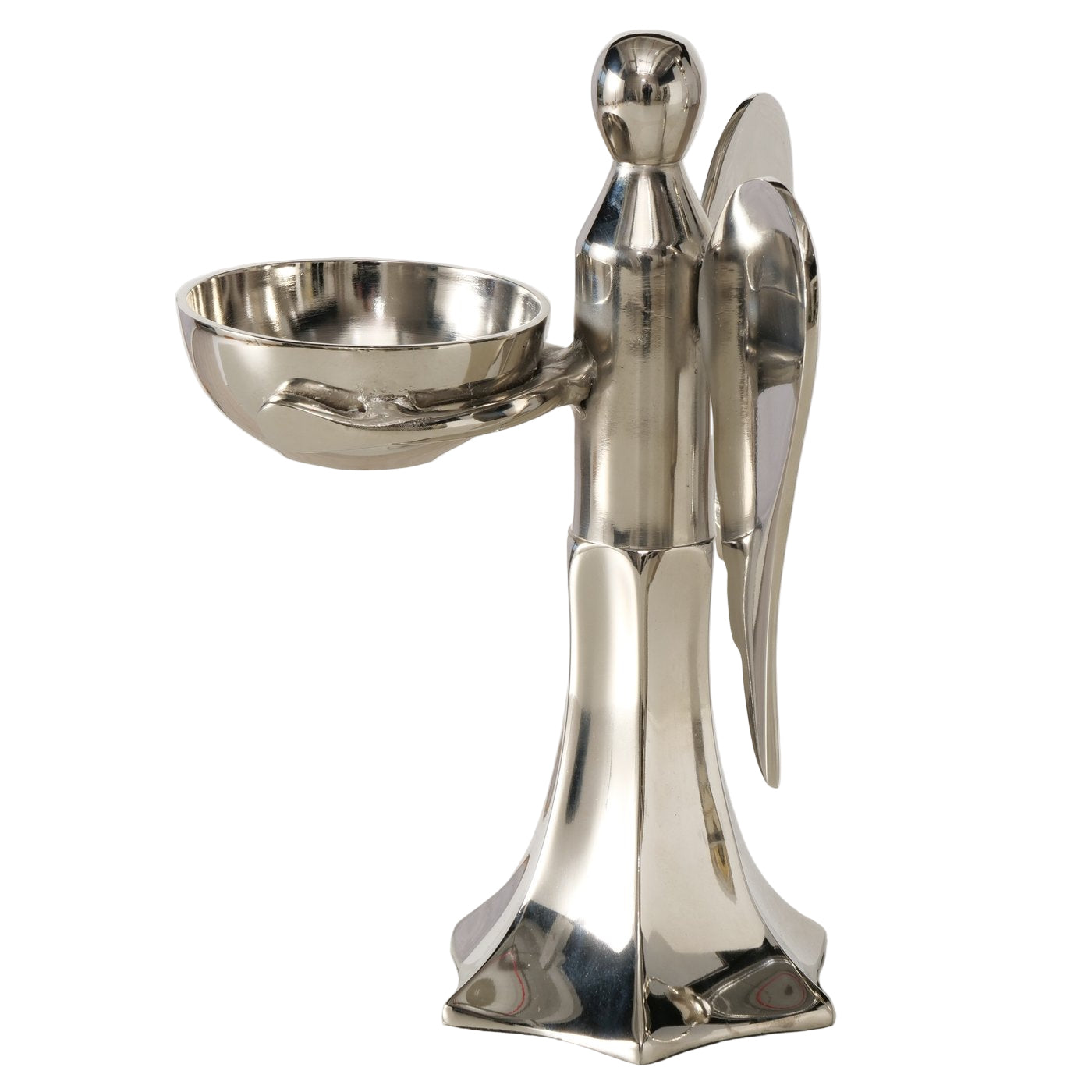 Schale Angelique Engel Deko Silber Aluminium Handarbeit