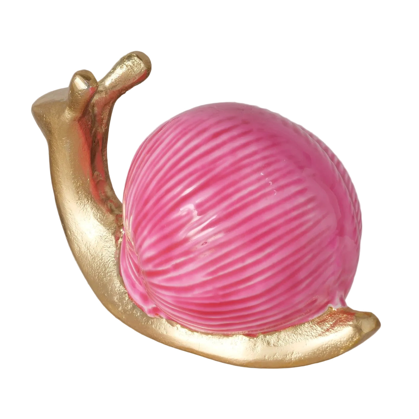 Solara Dekofigur Alu Schnecke Pink Gold