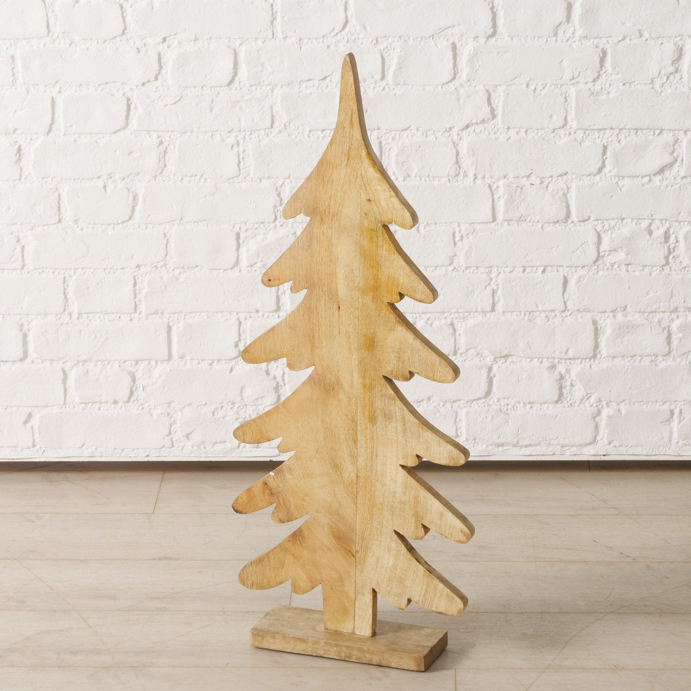 Dekoaufsteller Cemara 2er Set Bäume Dunkelgrün 100cm und 80cm Handgefertigt