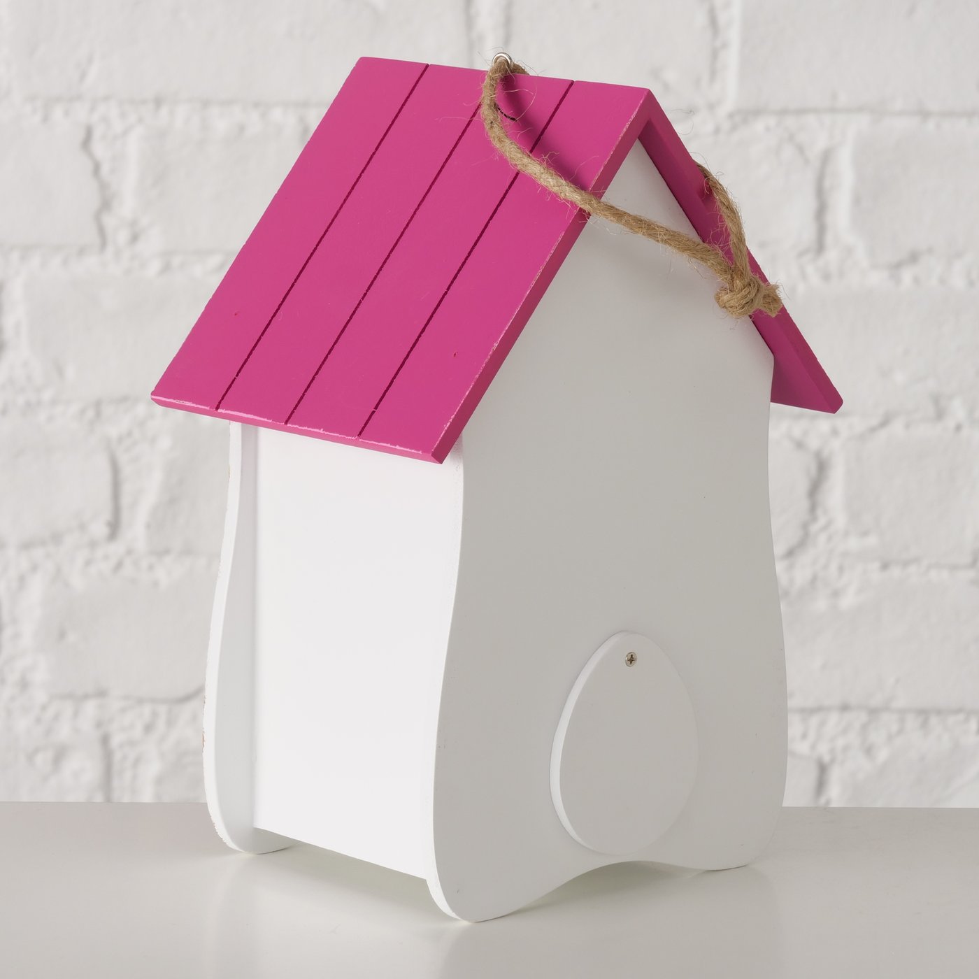 Vogelhaus Holz Anouk Bambus Pink Floral Garten Vogelhaus zum Aufhängen
