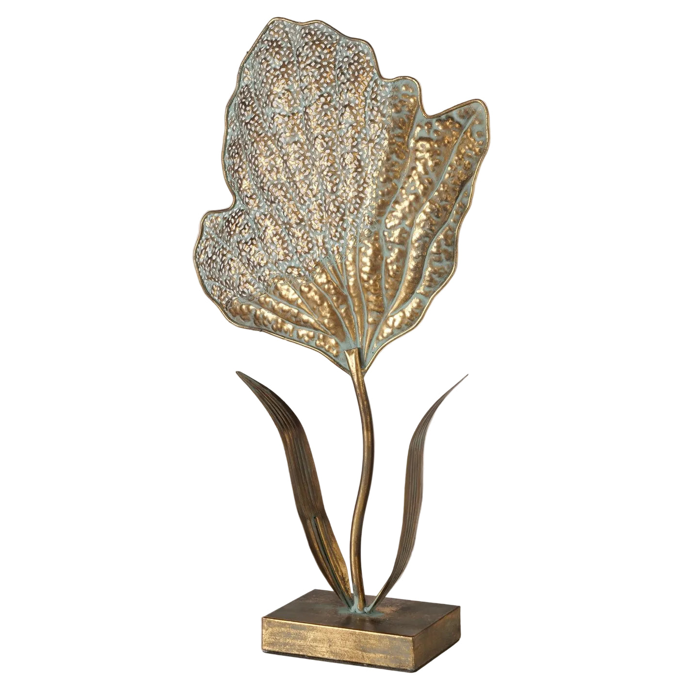 Aurelia Blattkunst Aufsteller antikgold 57,5cm