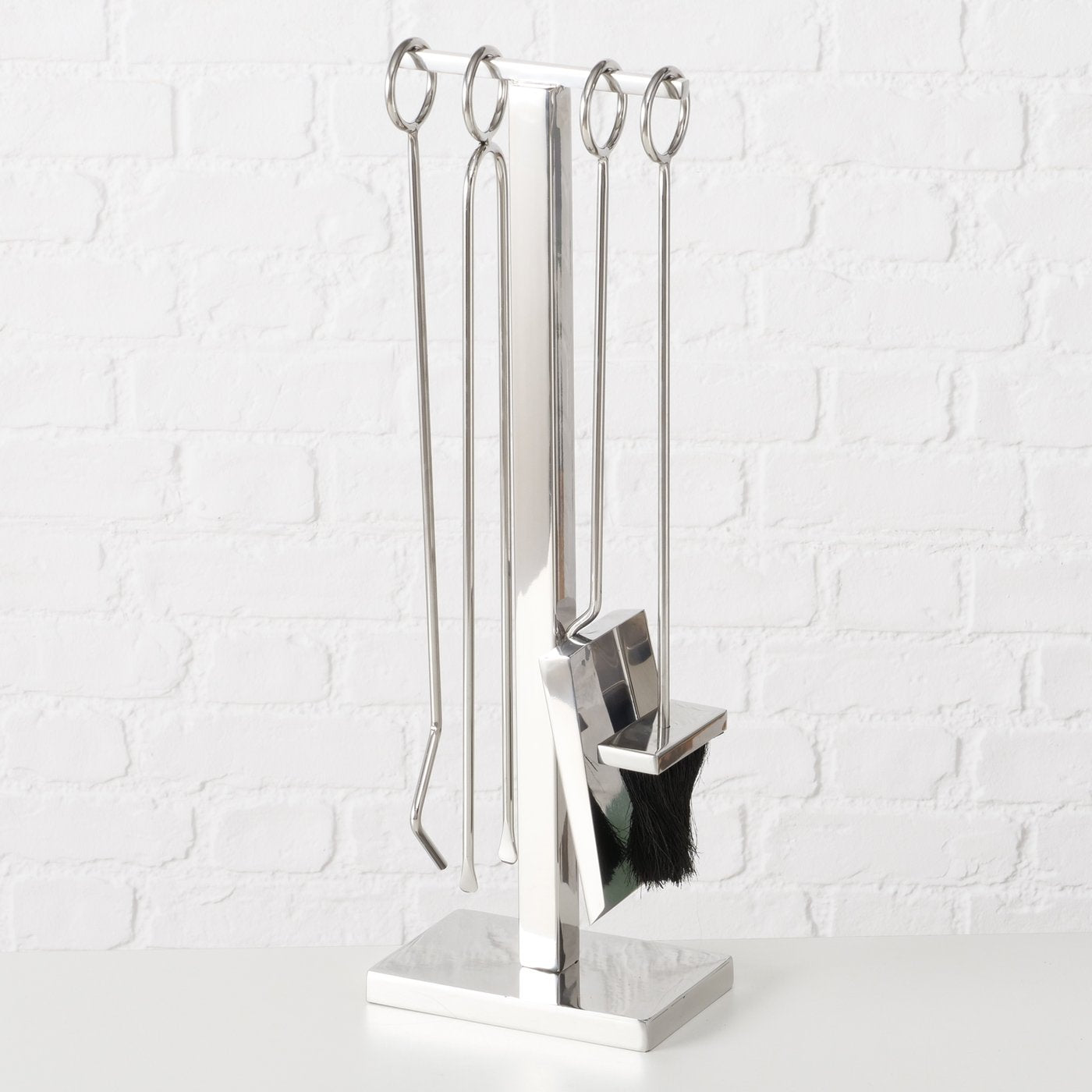 Kaminbesteck Felix 5teilig Edelstahl Poliert Silber