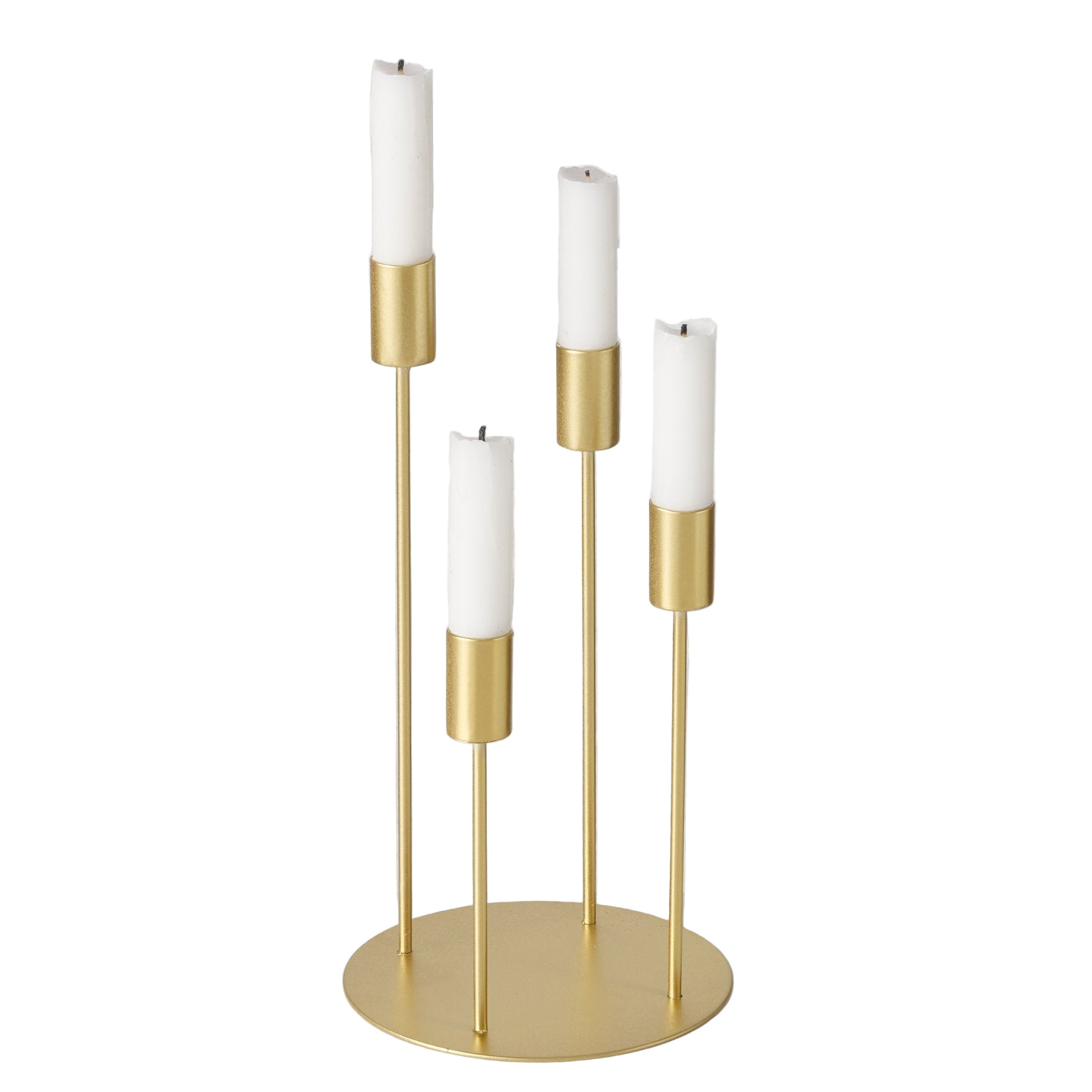 Junto Metal Gold Matte Elegant Advent Candle Holder