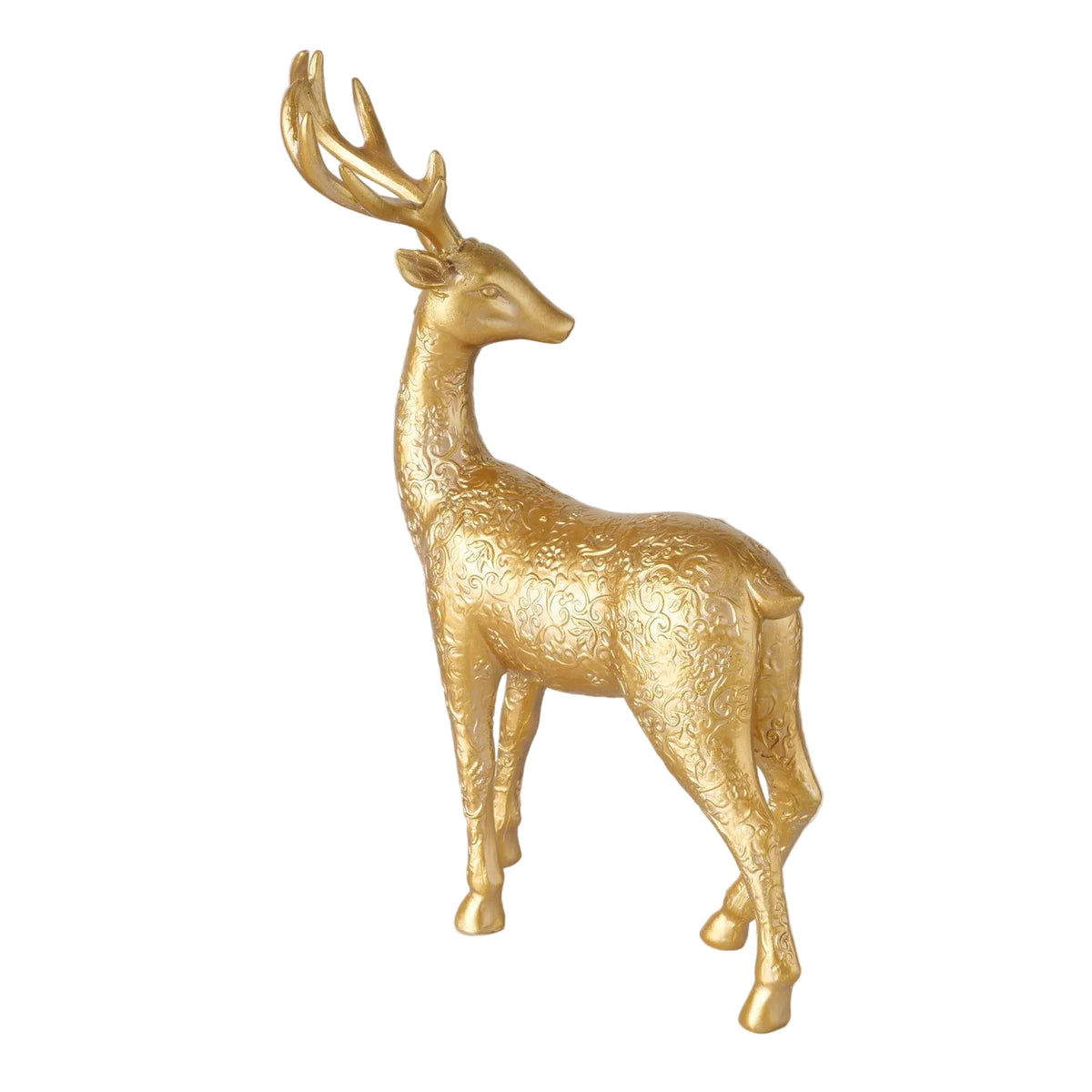 Dekofiguren Pete Hirsch gold 2er Set 21,5 cm
