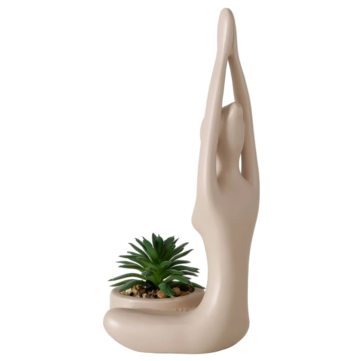 Kunstpflanze Yoga Figuren 3er Set Asana Deko Sukkulente