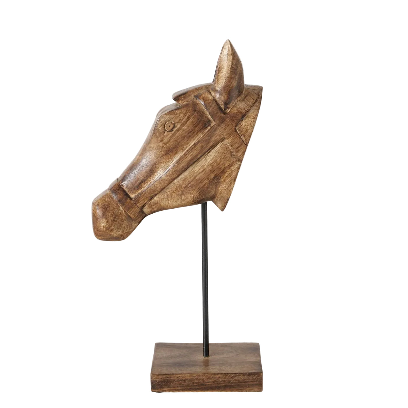 Holzfigur Equus Arte Pferdekopf Deko