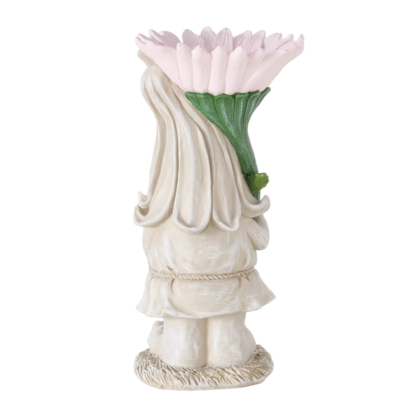 Pedder Blütenzauber Gartenwichtel 39 cm Grau Rosa