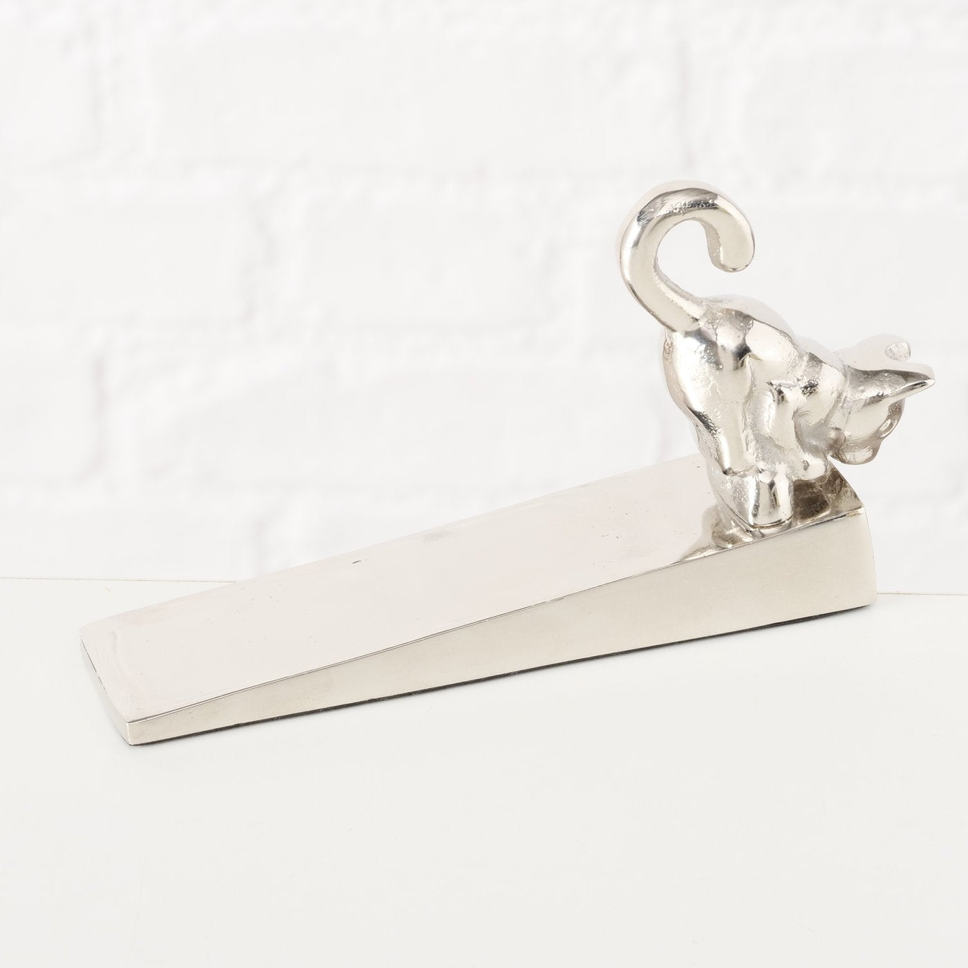 Türstopper Katze – Verspielter und Handgefertigter Türhalter aus Galvanisiertem Aluminium