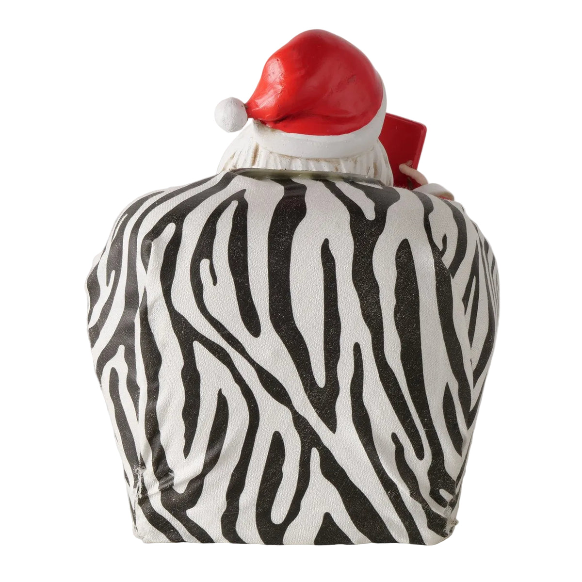 Weihnachtsmann Harries im Zebrasessel rot 19,5 cm