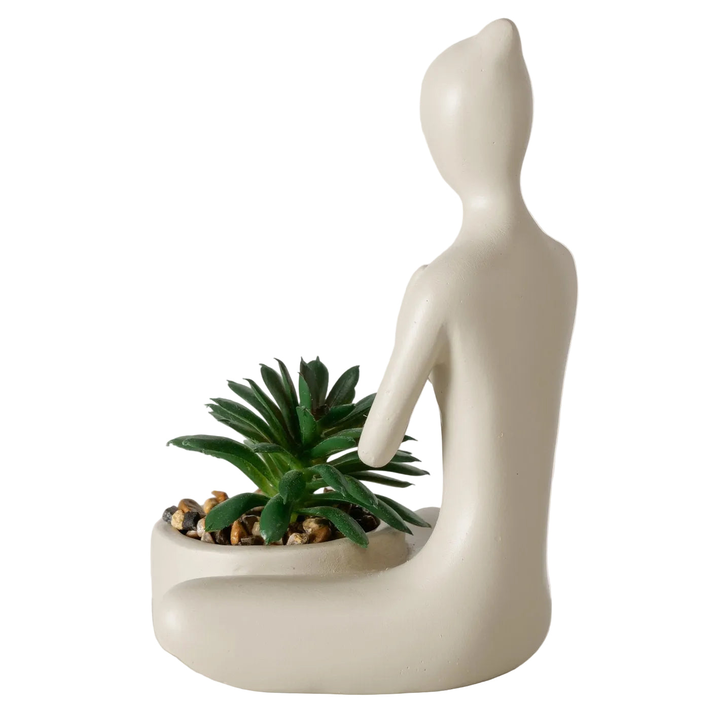 Kunstpflanze Yoga Figuren 3er Set Asana Deko Sukkulente