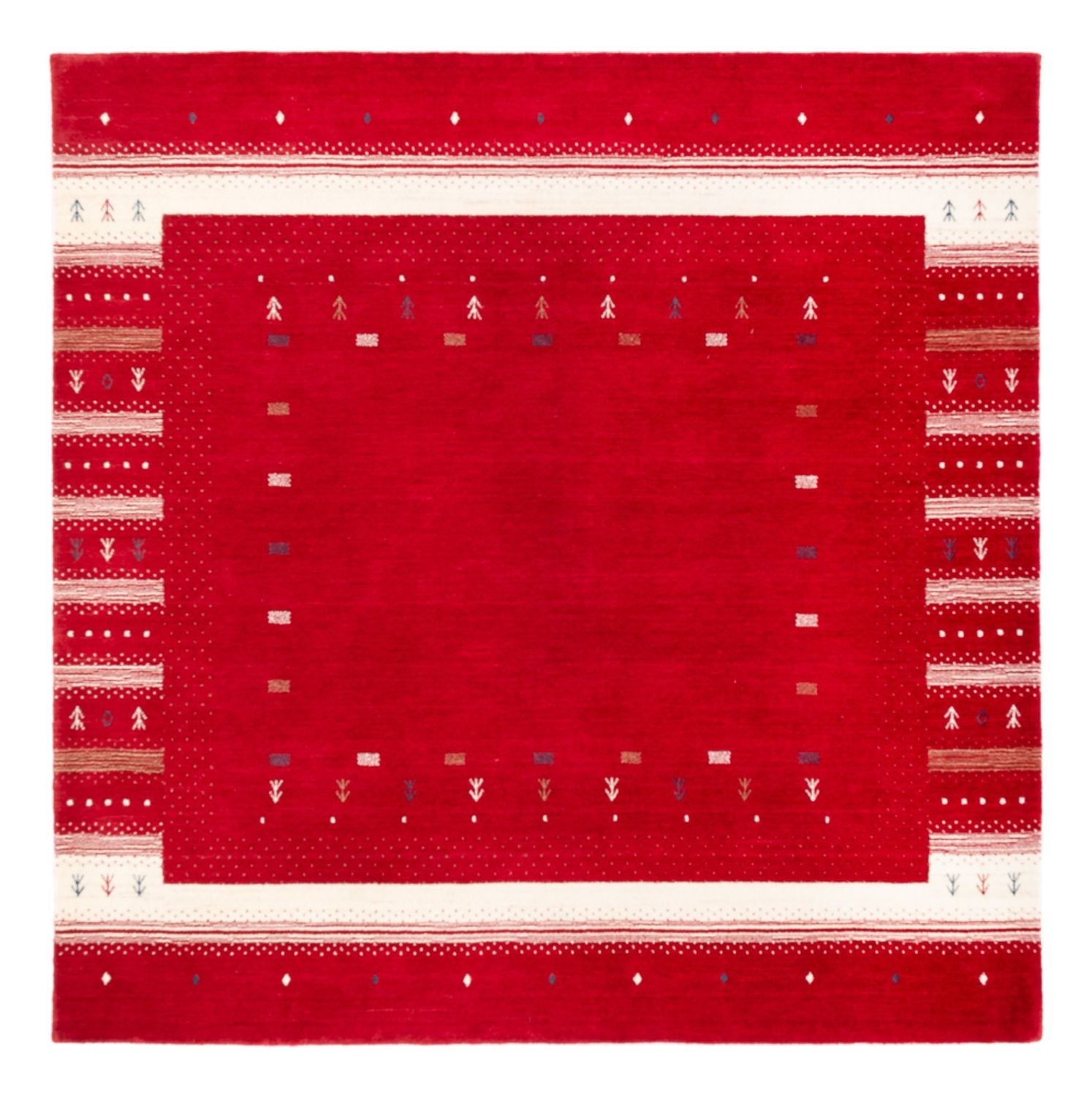 Gabbeh Teppich - Loribaft Softy - Aurora Flair - quadratisch