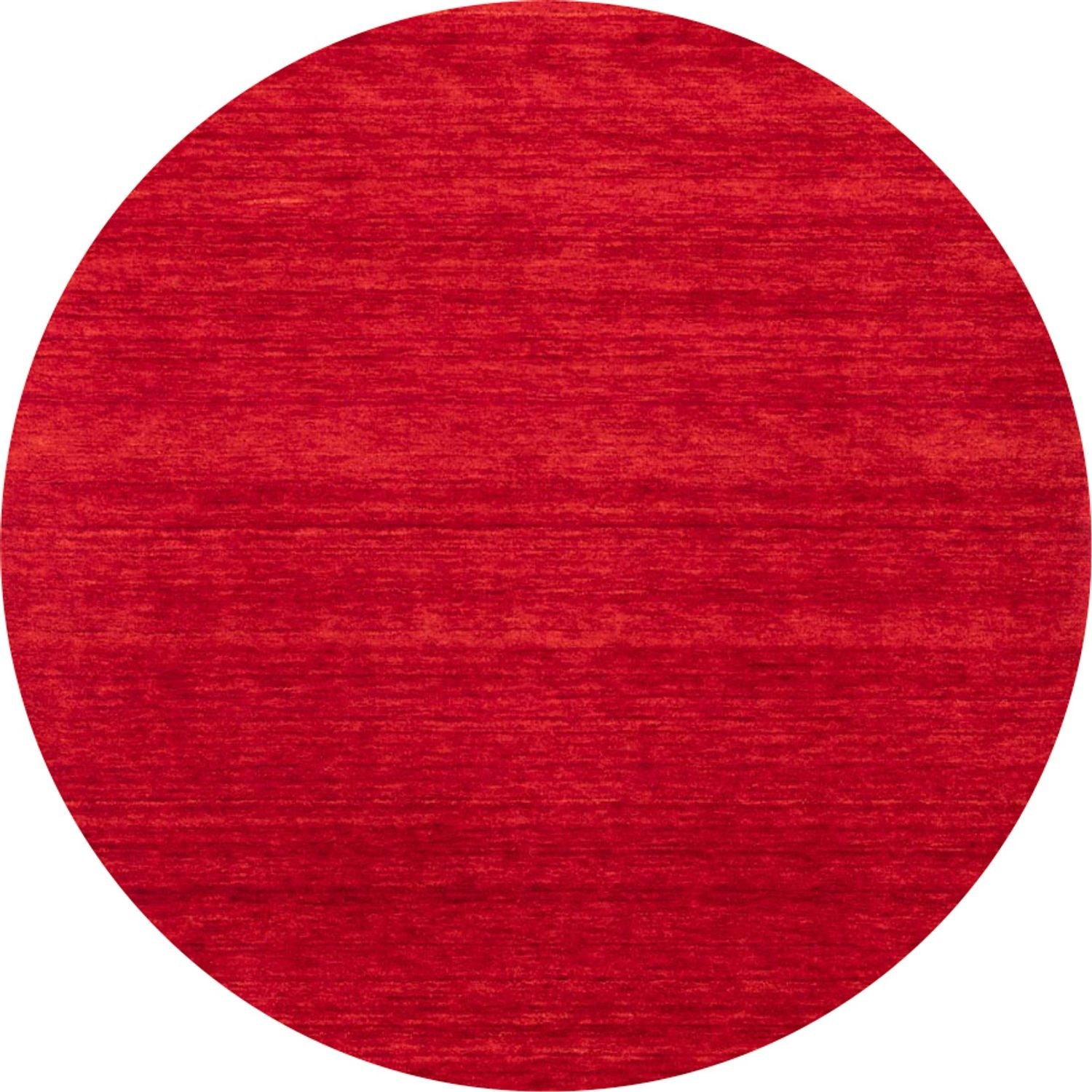 Gabbeh Teppich - Softy - Uni - rund