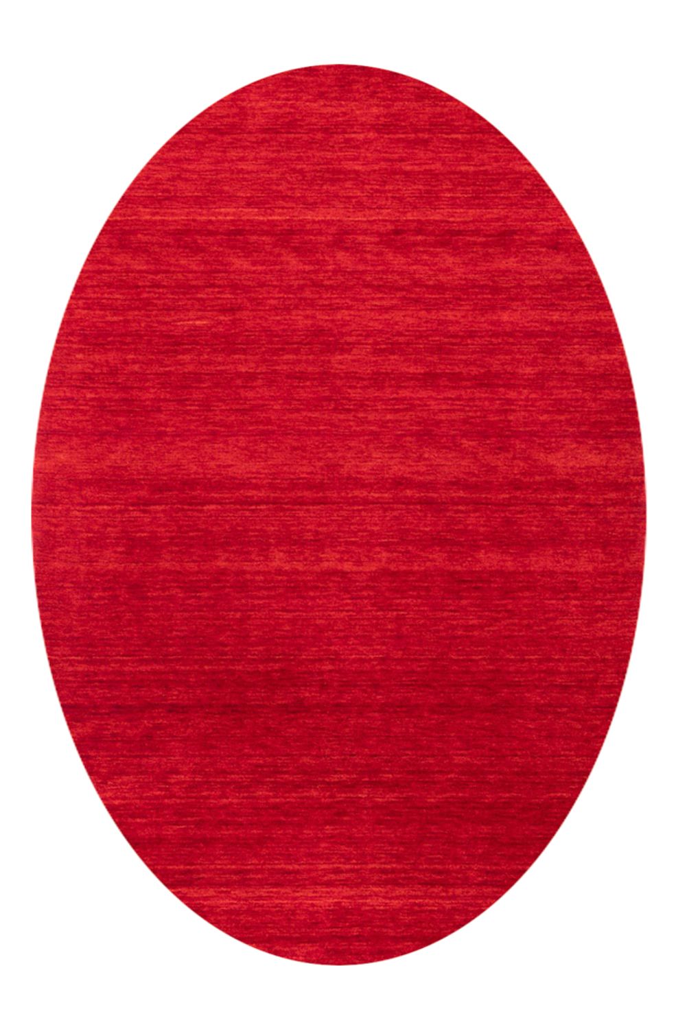 Gabbeh Teppich - Softy - Uni - oval