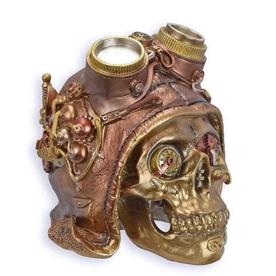 SteamSkull Steampunk Schädel Resin 19cm