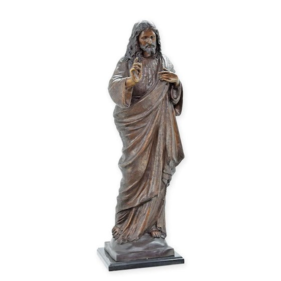Bronze Skulptur Jesus Christus 83cm Weihnachten
