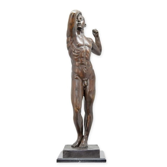 Bronze Skulptur Adam 91cm