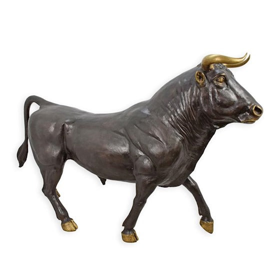 Bronze Sculpture Strong Bull Standing 116cm