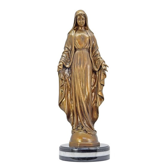 Bronze Skulptur Maria 68cm Weihnachten