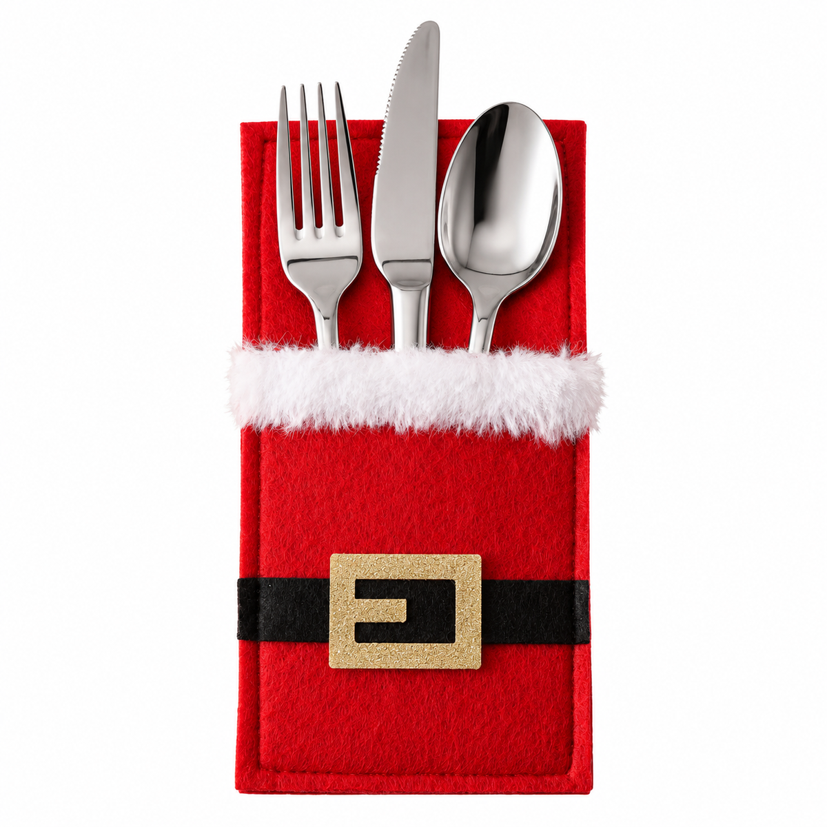 Bestecktasche Weihnachtsgürtel Rot 21 cm