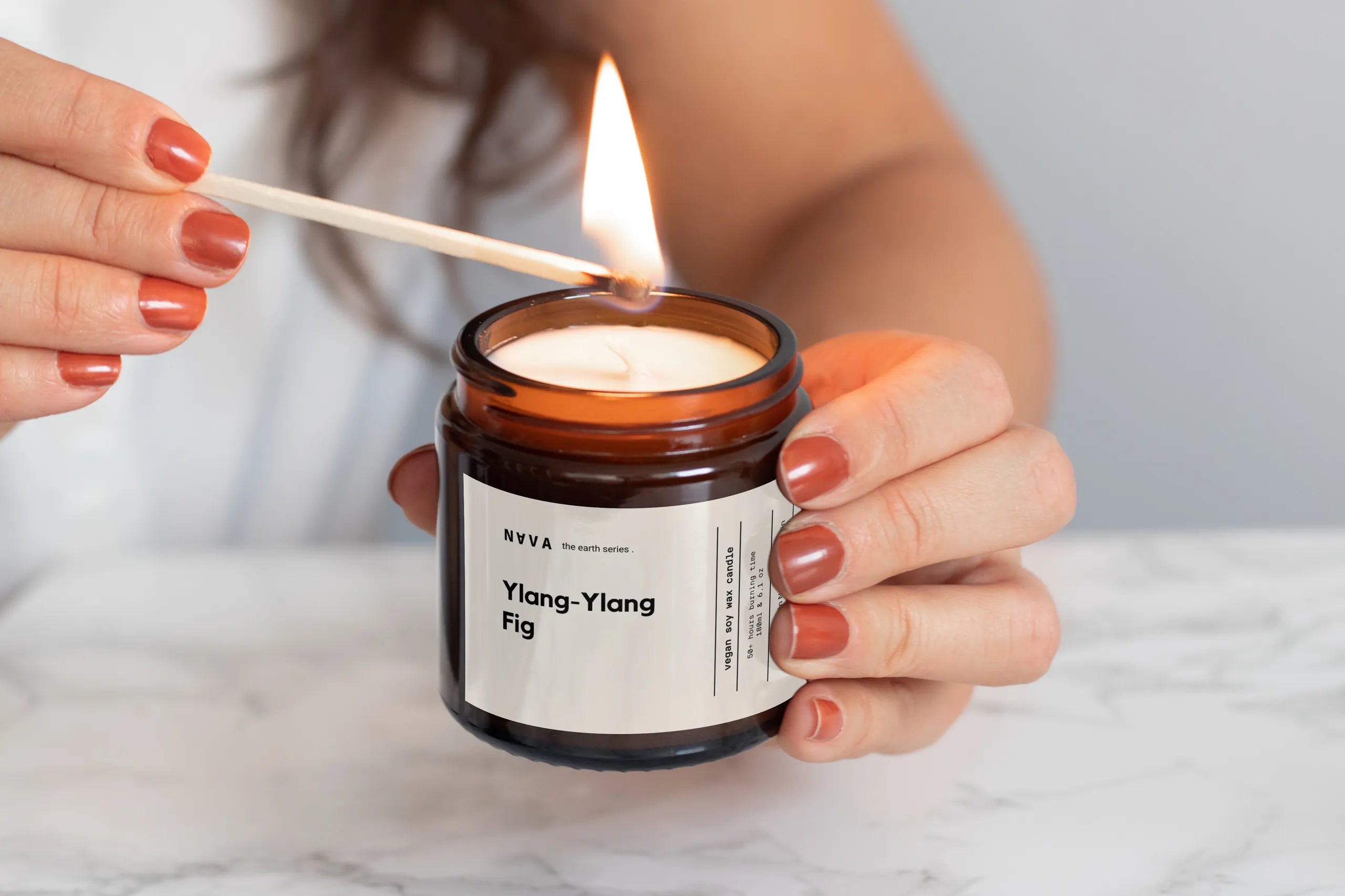 Duftkerze Terra Bloom Ylang-Ylang Feige Sojawachs Naturduft