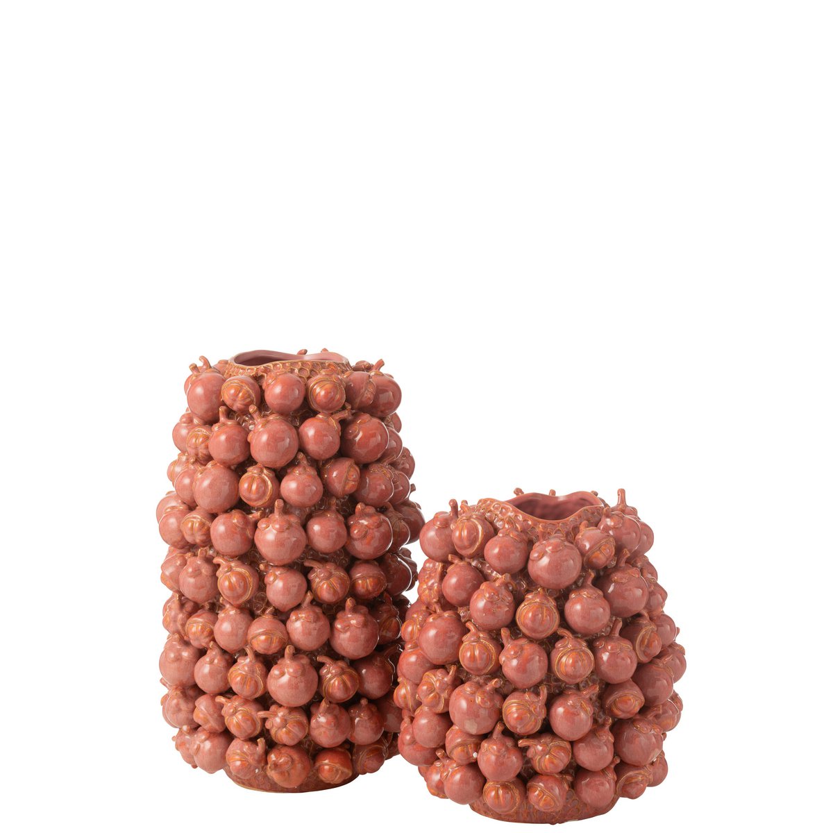 J-Line Vase Botanica Clay Kupferrosa groß