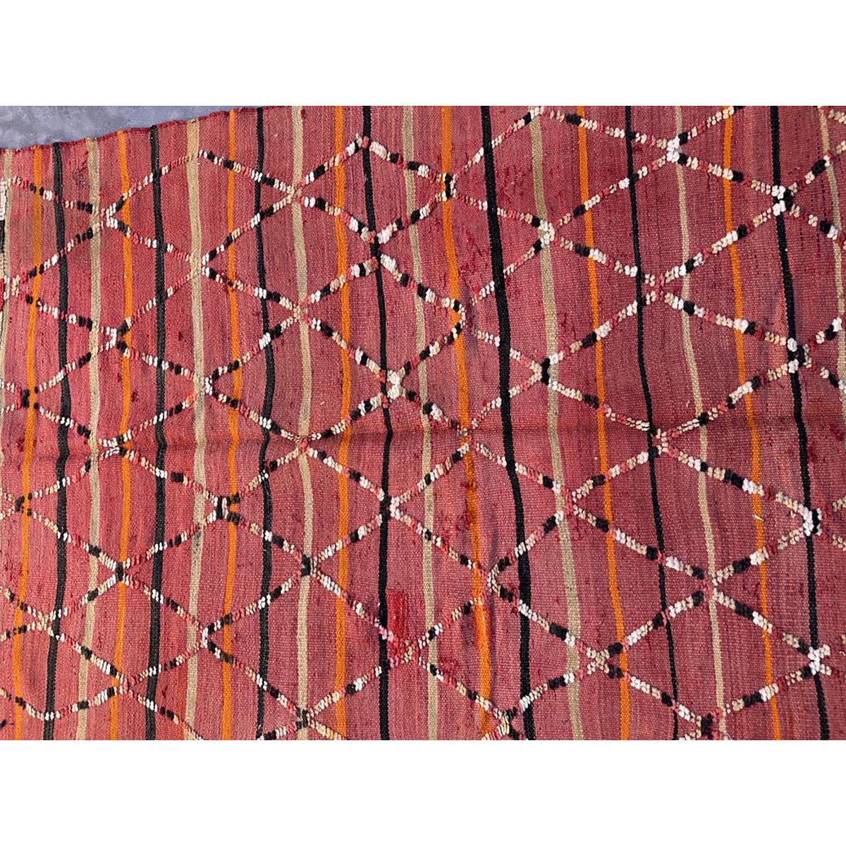 Marokkaner Berber Kilim Teppich reines Woll 126 x 208 cm - Sonderangebot Teppich