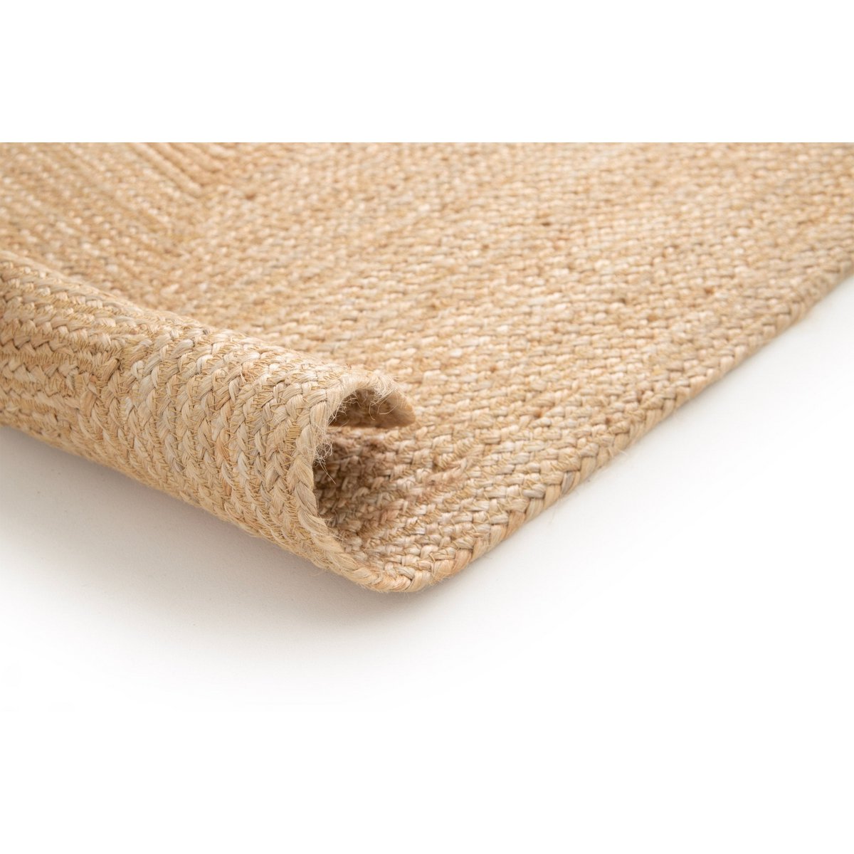 Indira handgefertigter geflochtener Jute -Teppich