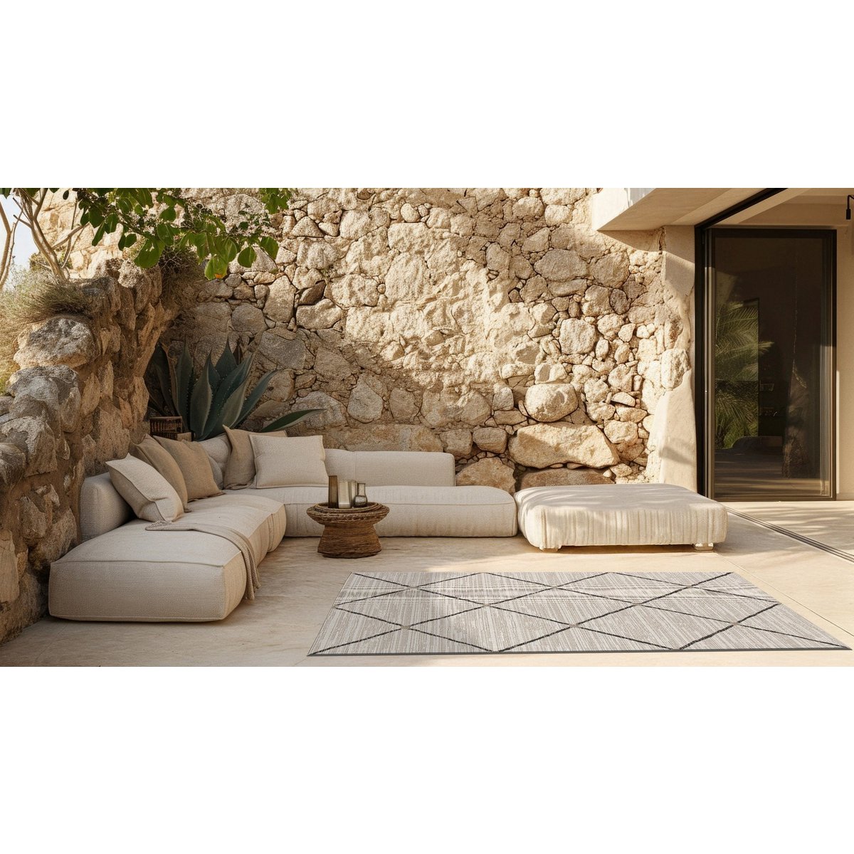 Leichter und resistenter Oase außen Innenteppich