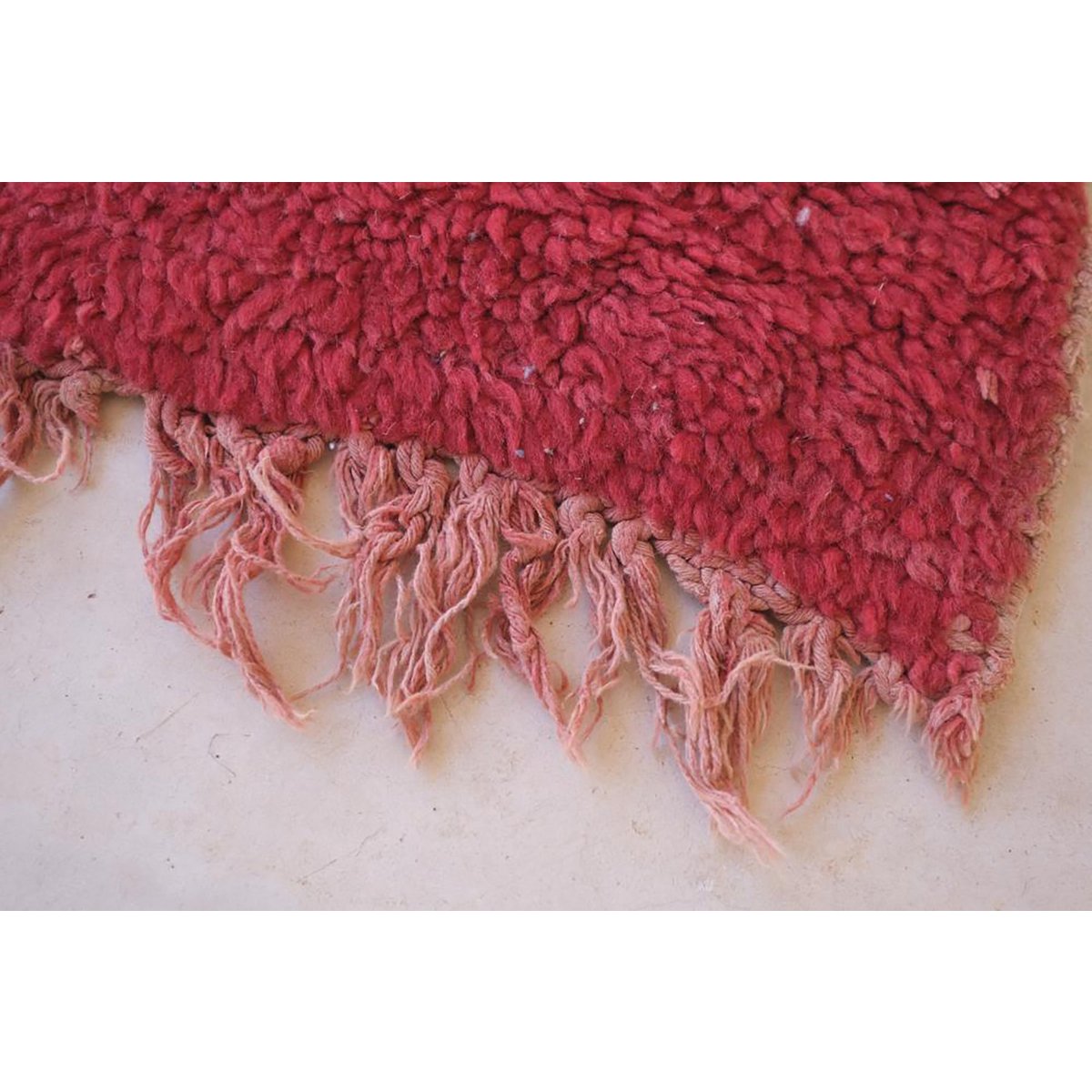 Berber Wolle Teppich in Vintage Boujaad Wolle 75 x 191 cm