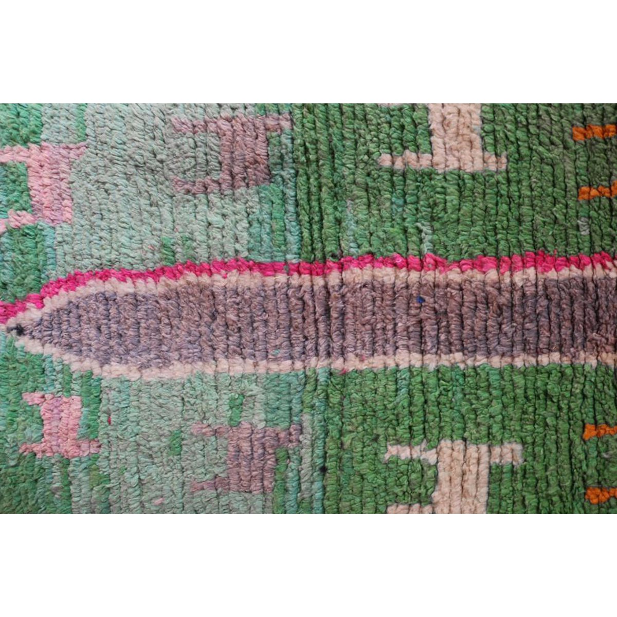 Marokkaner Berberkorridor Teppich reines Woll 67 x 360 cm