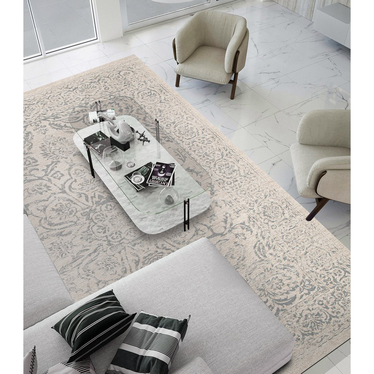 Jute -Innenteppich und recycelte Polyester -Weben -Goblins Byzanz